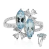 AAA-Brasilianischer Aquamarin-Goldring (CIRARI)