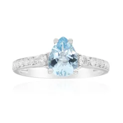 AAA-Brasilianischer Aquamarin-Goldring (CIRARI)