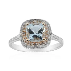 AAA-Brasilianischer Aquamarin-Goldring (CIRARI)