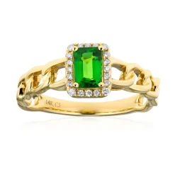 AAA-Kenianischer Tsavorit-Goldring (CIRARI)