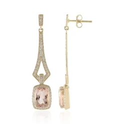 AAA-Madagaskar-Morganit-Goldohrringe (de Melo)