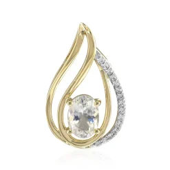 AAA-Regenbogen-Mondstein-Goldanhänger (Mark Kaufman)