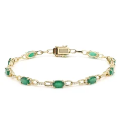 AAA-Sambia-Smaragd-Goldarmband (CIRARI)