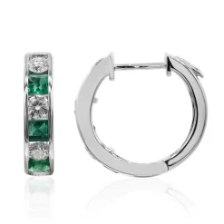 AAA-Sambia-Smaragd-Goldohrringe (CIRARI)