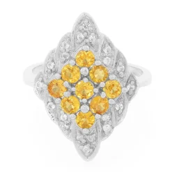 AAA-Spessartin-Silberring