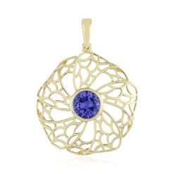 AAA-Tansanit-Goldanhänger (Ornaments by de Melo)