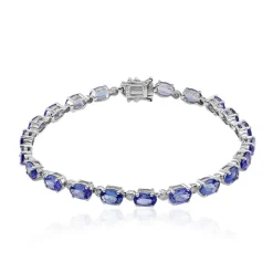 AAA-Tansanit-Goldarmband