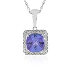 AAA-Tansanit-Goldhalskette (AMAYANI)