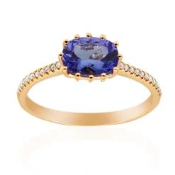 AAA-Tansanit-Goldring