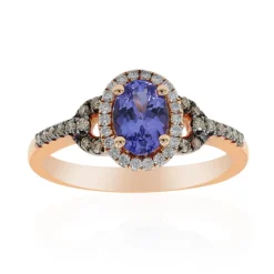 AAA-Tansanit-Goldring