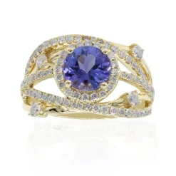 AAA-Tansanit-Goldring (CIRARI)