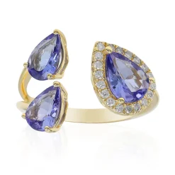 AAA-Tansanit-Goldring (CIRARI)