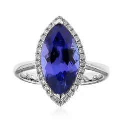 AAA-Tansanit-Goldring (CIRARI)