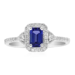 AAA-Tansanit-Goldring (CIRARI)