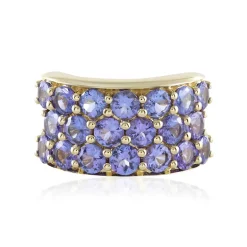 AAA-Tansanit-Goldring (de Melo)