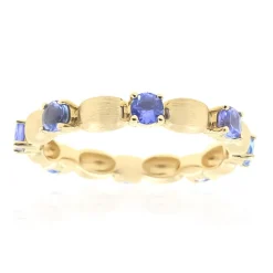 AAA-Tansanit-Goldring (de Melo)