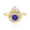 AAA-Tansanit-Goldring (Ornaments by de Melo)