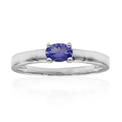 AAA-Tansanit-Platinring