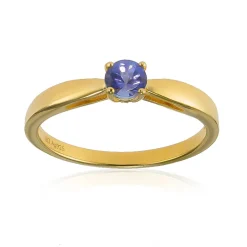 AAA-Tansanit-Silberring