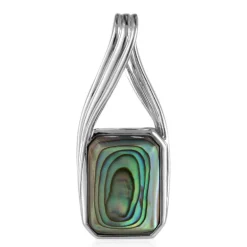 Abalone-Muschel-Silberanhänger