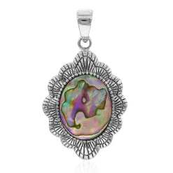 Abalone-Muschel-Silberanhänger (Art of Nature)