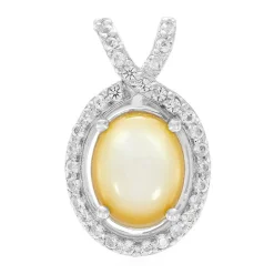 Abalone-Muschel-Silberanhänger