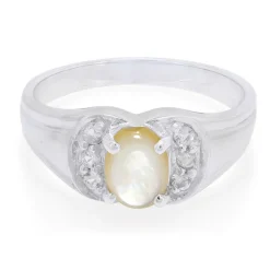 Abalone-Muschel-Silberring