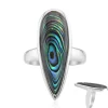 Abalone-Muschel-Silberring