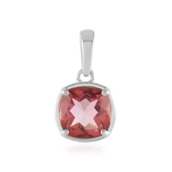 Abendroter Quarz-Silberanhänger