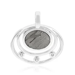 Aletai-Meteorit-Silberanhänger