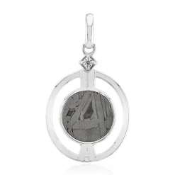 Aletai-Meteorit-Silberanhänger