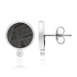 Aletai-Meteorit-Silberohrringe