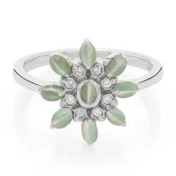 Alexandrit-Katzenauge-Silberring