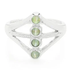 Alexandrit-Katzenauge-Silberring