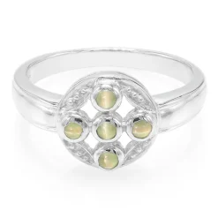 Alexandrit-Katzenauge-Silberring