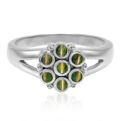 Alexandrit-Katzenauge-Silberring