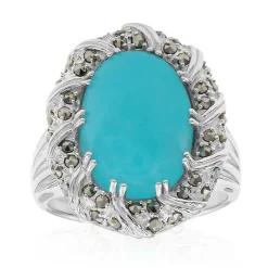 Amazonit-Silberring (Annette classic)