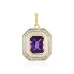 Amethyst-Silberanhänger