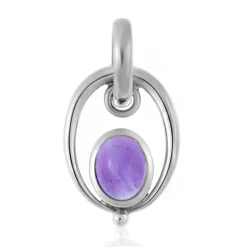 Amethyst-Silberanhänger