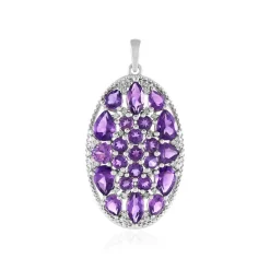 Amethyst-Silberanhänger