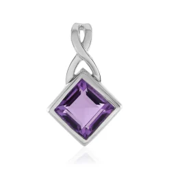 Amethyst-Silberanhänger