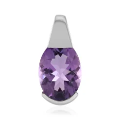 Amethyst-Silberanhänger
