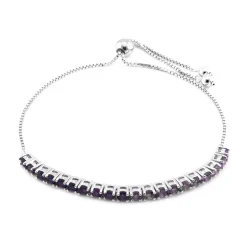 Amethyst-Silberarmband