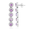 Amethyst-Silberohrringe