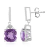Amethyst-Silberohrringe