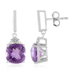 Amethyst-Silberohrringe