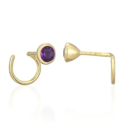 Amethyst-Silberohrringe