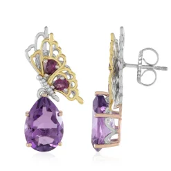 Amethyst-Silberohrringe (Gems en Vogue)