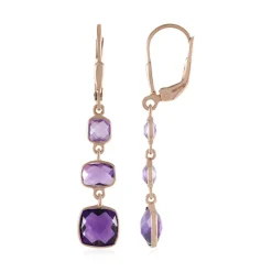 Amethyst-Silberohrringe (KM by Juwelo)