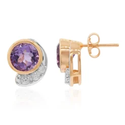 Amethyst-Silberohrringe (Remy Rotenier)